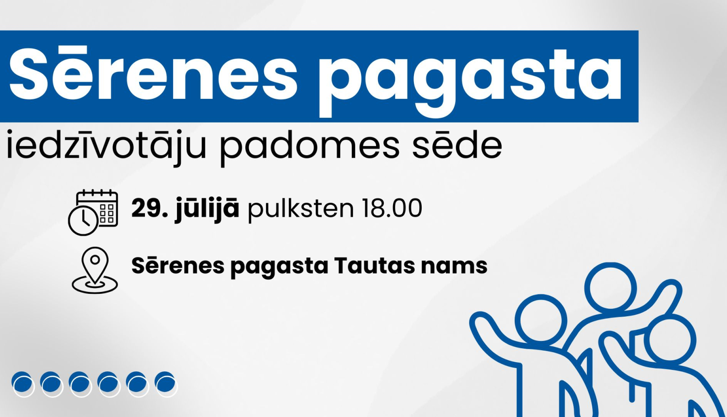 Sērenes pagasta iedzīvotāju padomes sēdes afiša