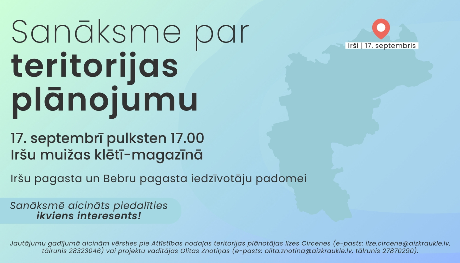 Sanāksmes par teritorijas plānojumu