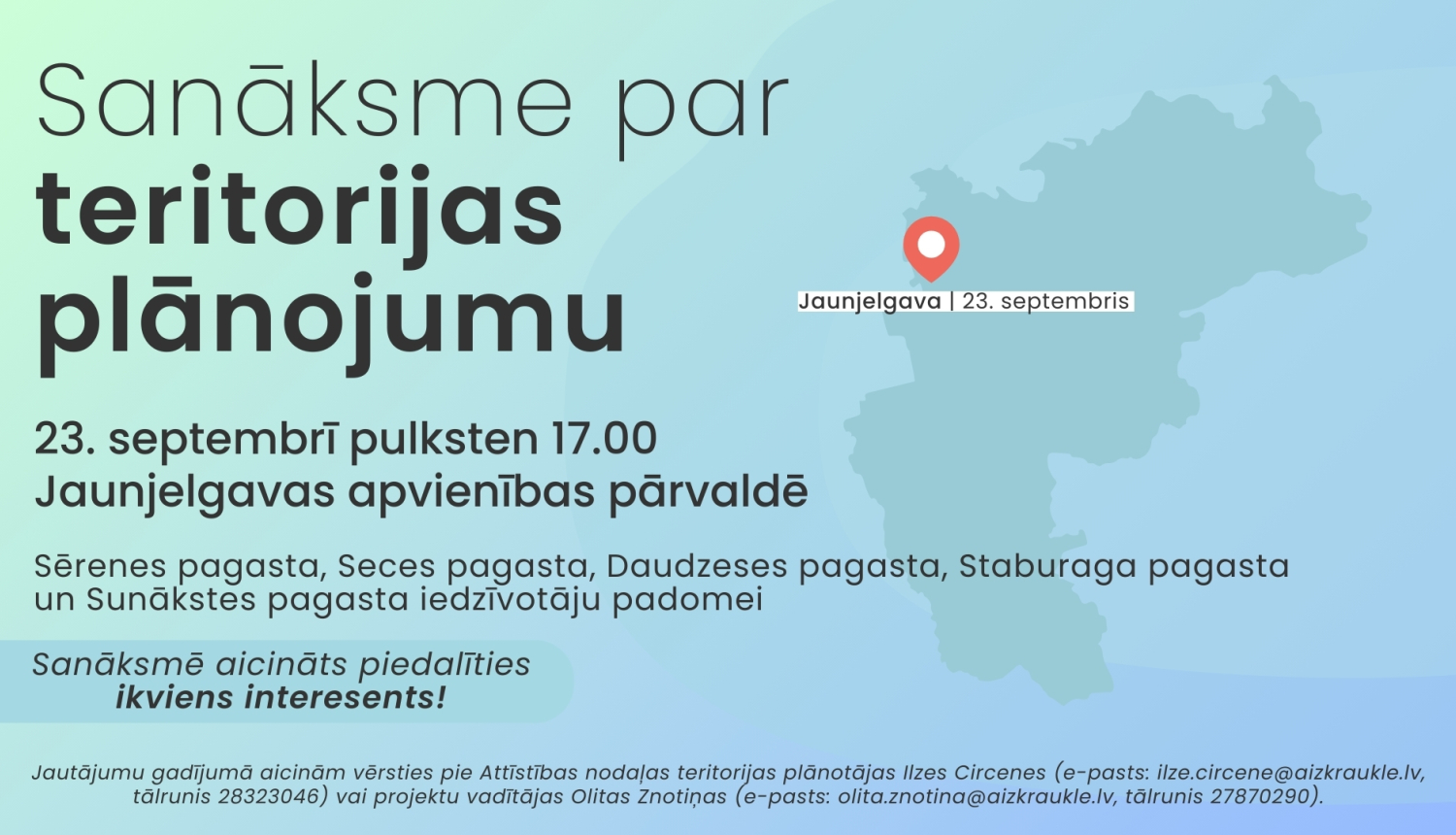 Sanāksmes par teritorijas plānojumu