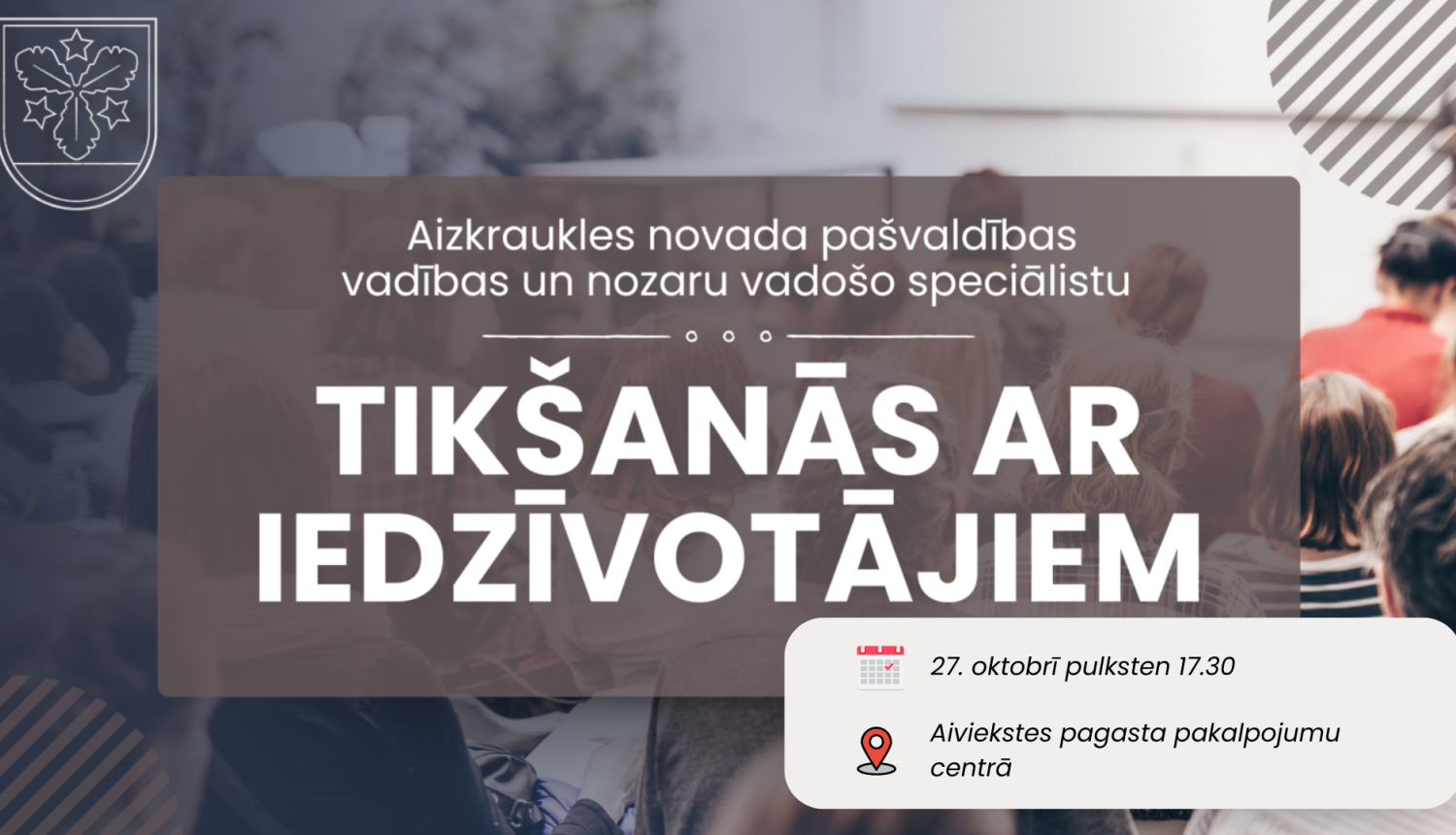 Tikšanās ar Aiviekstes pagasta iedzīvotājiem