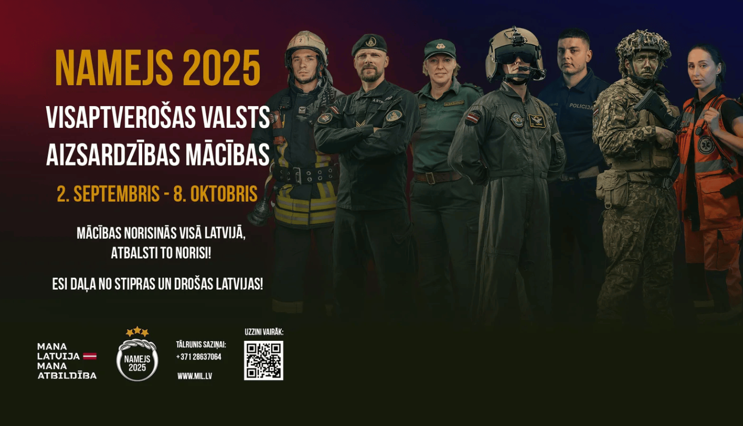 Mācību "Namejs 2025" afiša