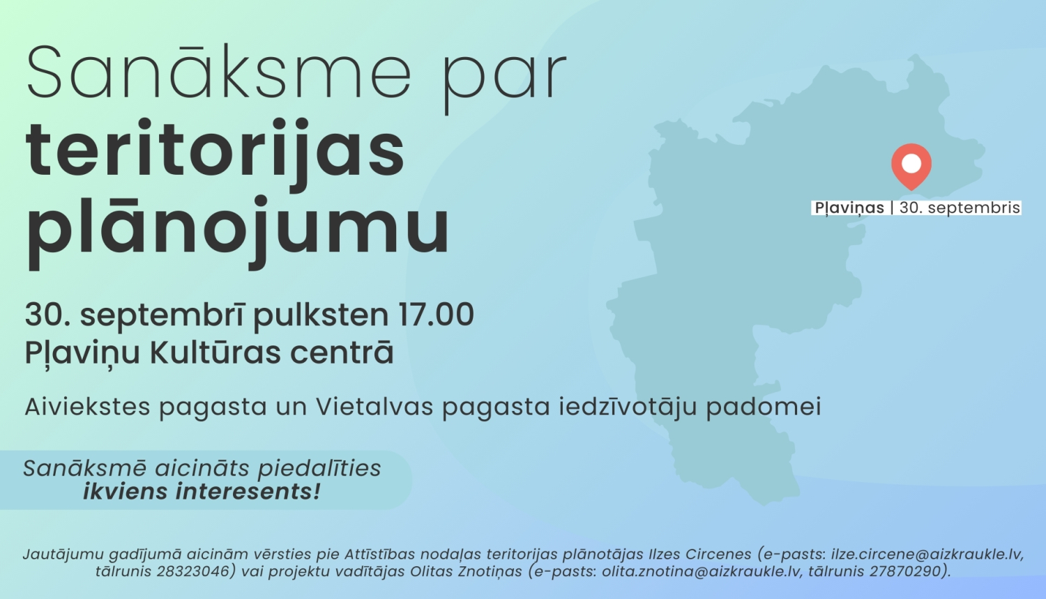 Sanāksmes par teritorijas plānojumu
