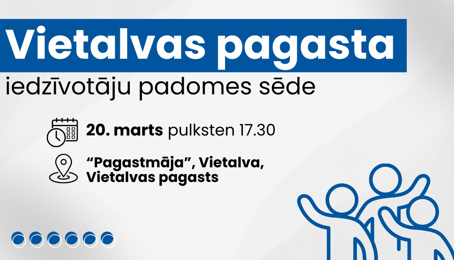 Iedzīvotāju padomes sapulces afiša