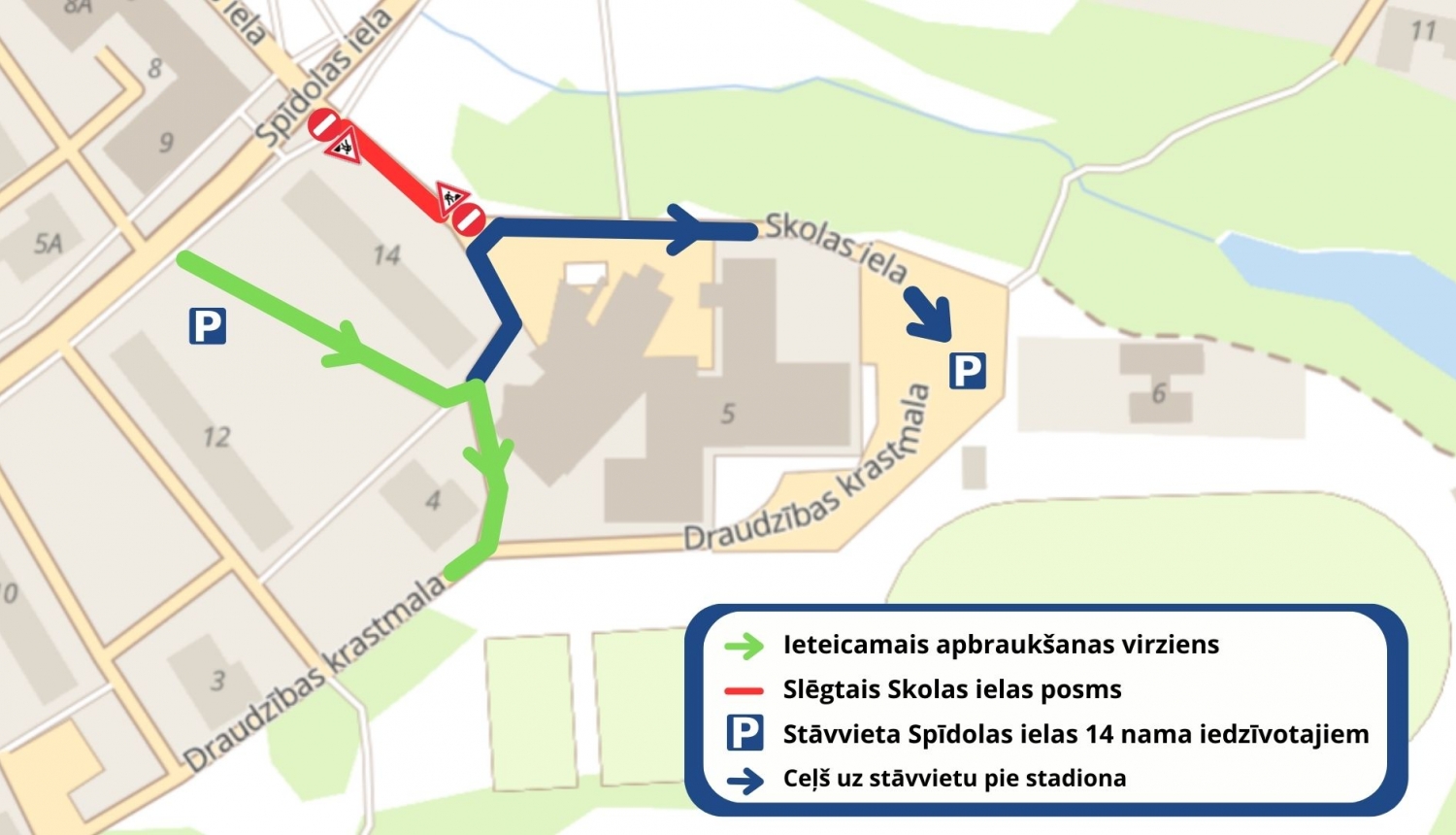 shēma ielas apbraukšanai