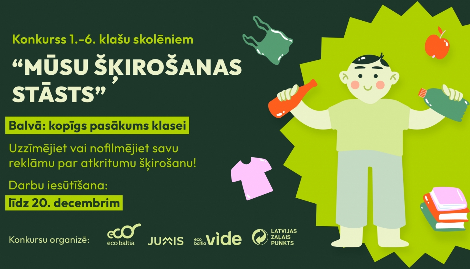 Šķirošanas akcijas plakāts