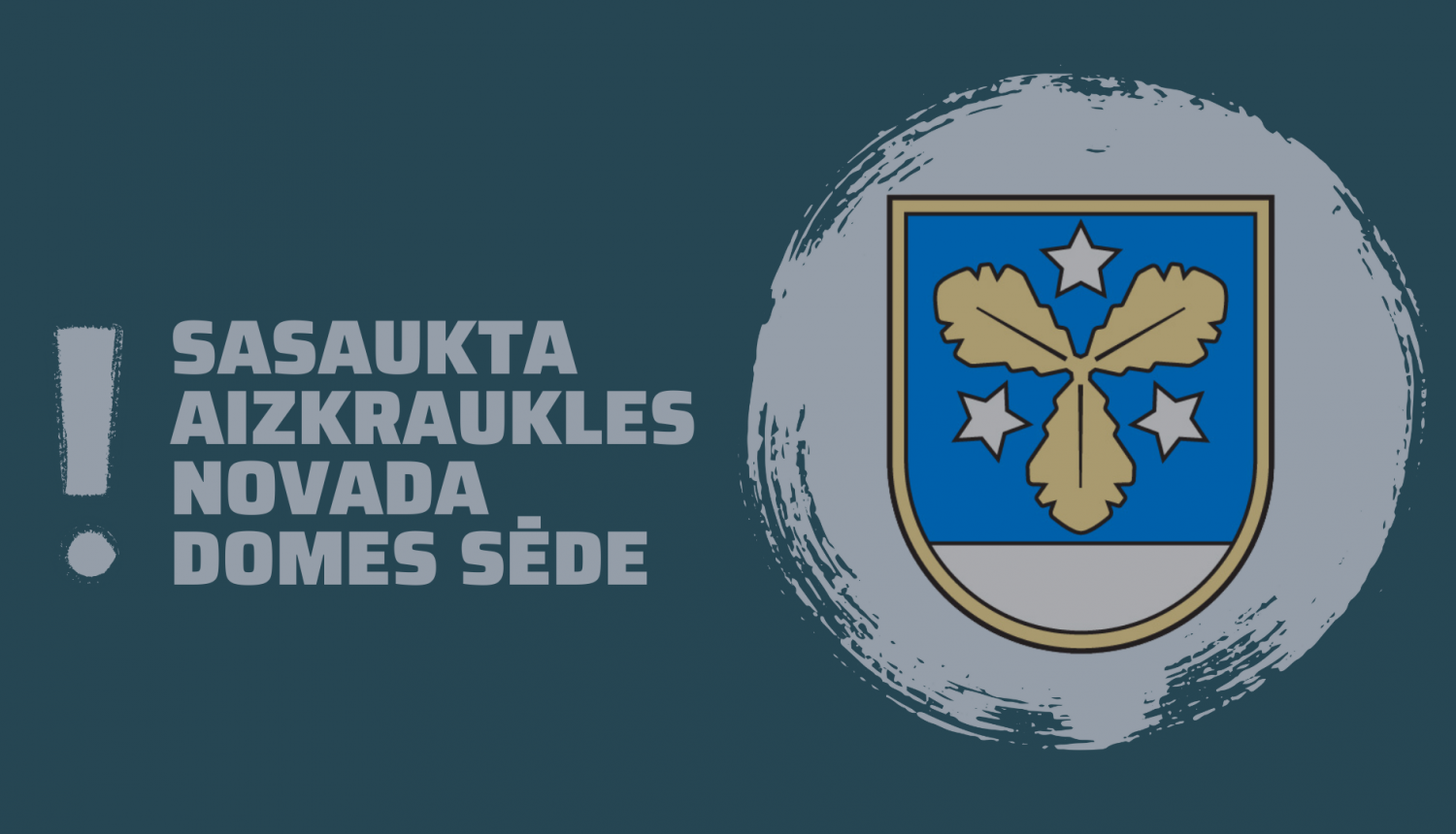 Sasaukta Aizkraukles novada domes sēde