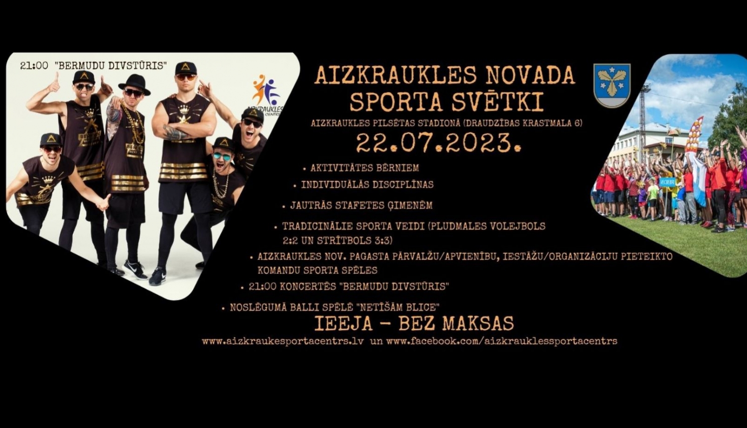 sporta svētku afiša