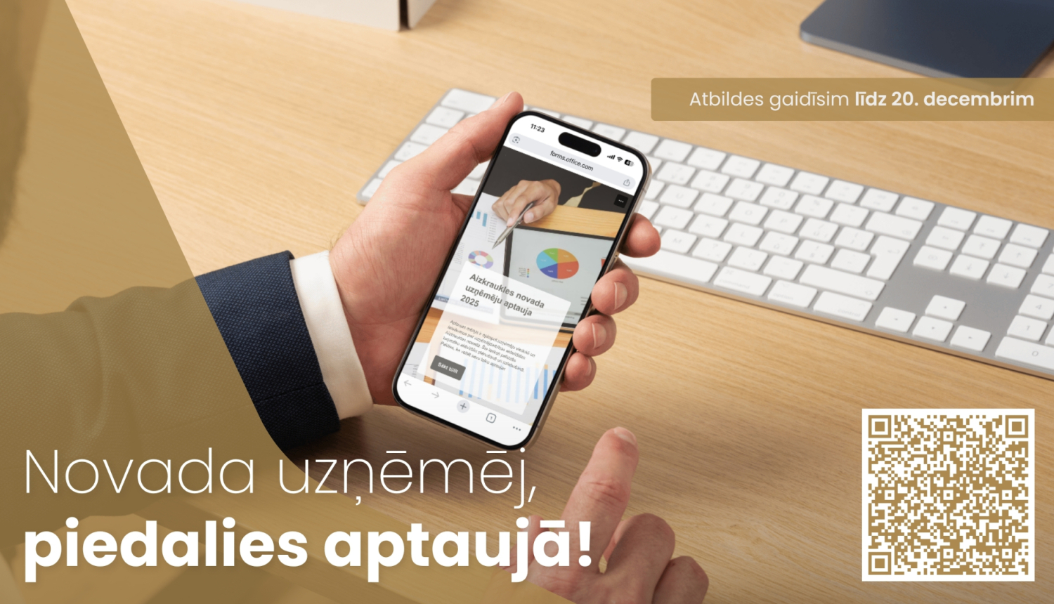 aicina uzņēmējus piedalītites aptaujā