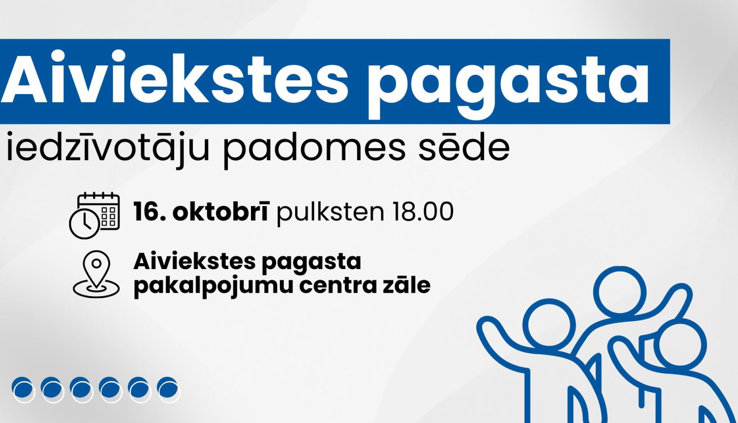 Iedzīvotāju padomes sapulces afiša