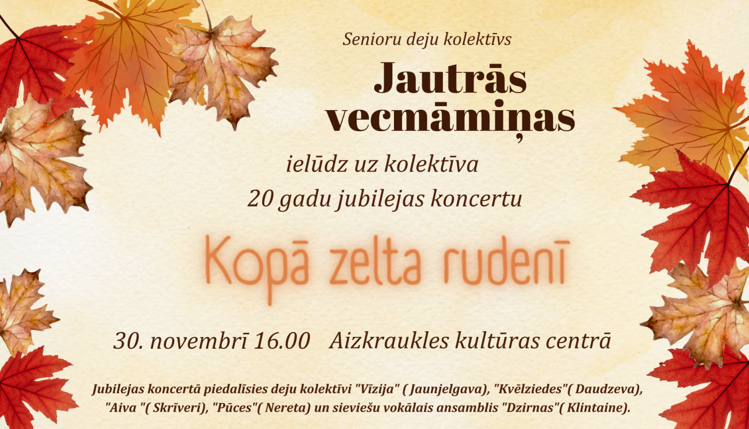 30.novebris Jautras vecmaminas